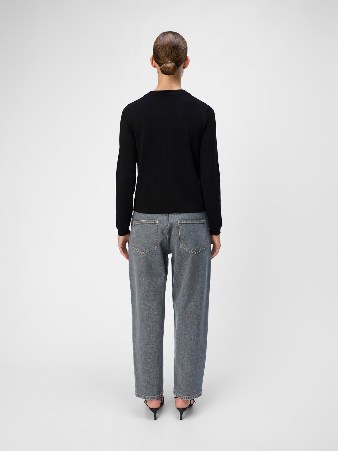 OBJESTER Knit Cardigan - Black - VERO MODA & VILA Bergvik